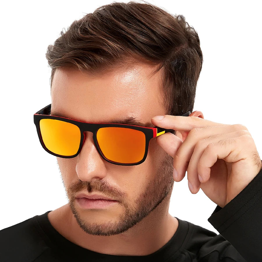 14 PCS Fashion Vintage Square Sunglasses Men Women Fishing Driving Man Luxury Brand Designer Sun Glasses Retro Eyewear UV400