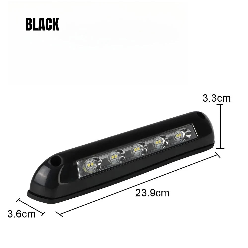 12V/24V Waterproof RV Awning Light, LED Porch Lamp for Motorhome Caravan Camper Van Trailer, Outdoor Exterior Wall Light for Cam