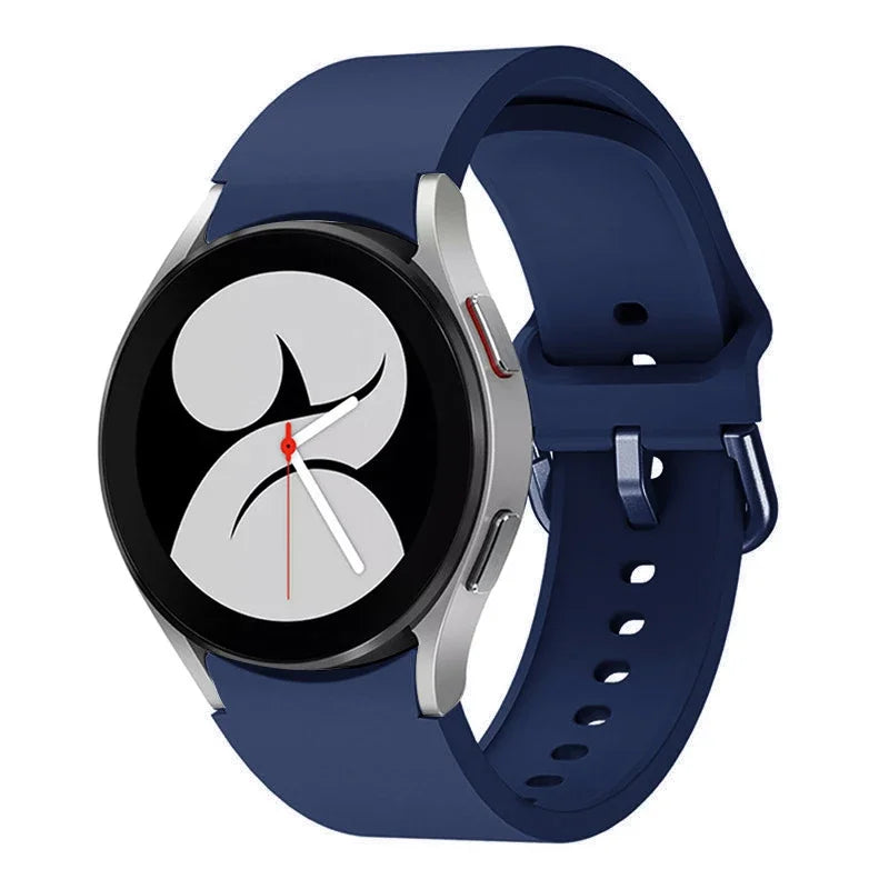 No Gap Silicone Strap For Samsung Galaxy Watch 6/4 Classic 47mm/43mm 5 Pro 45mm Bracelet Band For Galaxy Watch 7/6/5/4 40mm 42mm