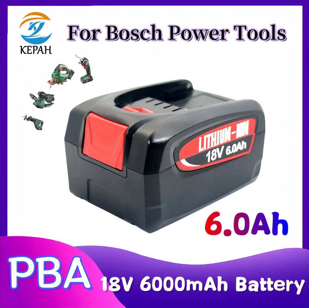6.0Ah Suitable for Replacing Bosch PBA 18V Batteries and for Bosch PBA PSB PSR Rechargeable Battery Tool AL1880CV AL18815CV 🛒