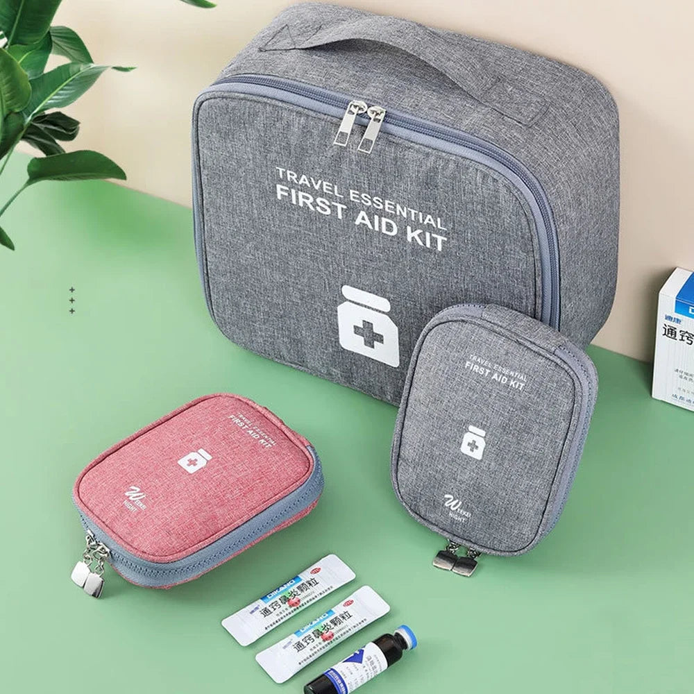 Family First Aid Kit Portable Outdoor Travel Storage Bag Household Large Capacity Layered Medicine Storage Bag