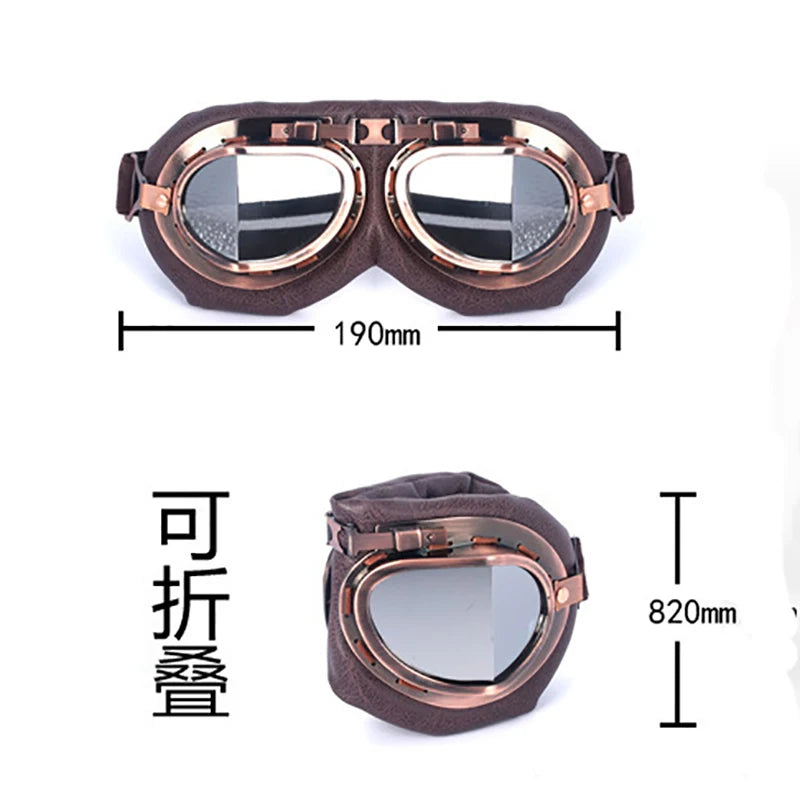 Retro Motorcycle Goggles – Five Lens Colors