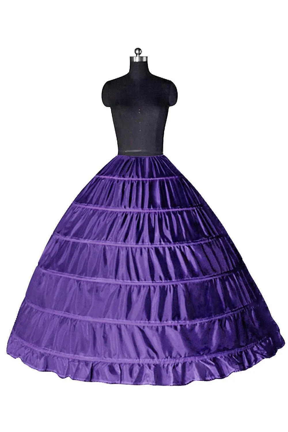 Babyonlinedress 6 Hoops Crinoline Ball Gown Wedding Petticoat Fluffy Underskirt Mariage Half Slips Wedding Accessories