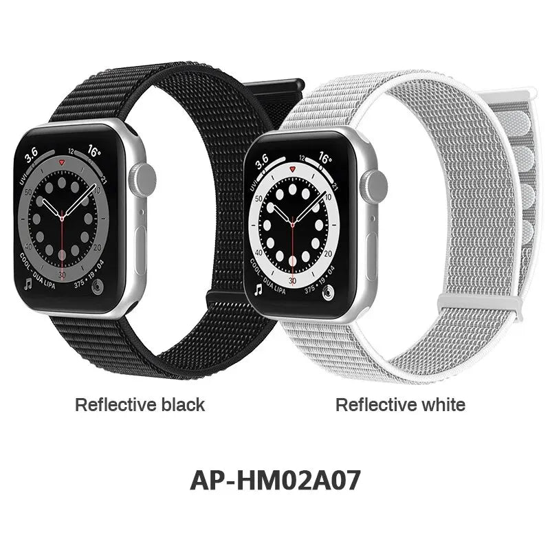2 Packs Nylon Bands Compatible with Apple Watch 38mm 40mm 41mm 42mm 44mm 45mm 49mm for IWatch Series 9/8/7/6/5/4/3/2