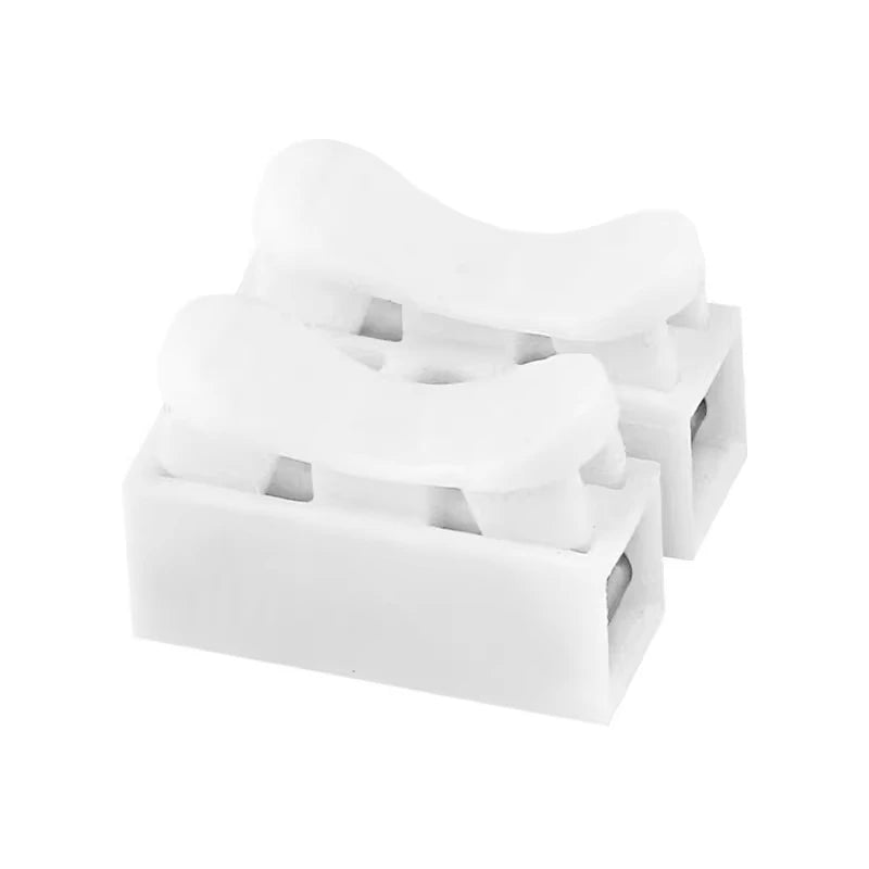 50Pcs Quick Wire Connectors 1P 2P No Soldering Required Spring Clamp Cable Terminals Screwless Terminal Block for Electronics