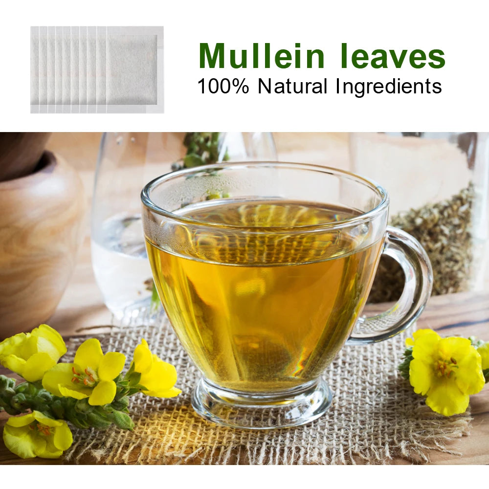 GPGP Greenpeople Herbal Mullein Leaf Drink for Lung Cleansing Unobstructed Breathing Relieve Cough Detoxification Health Care