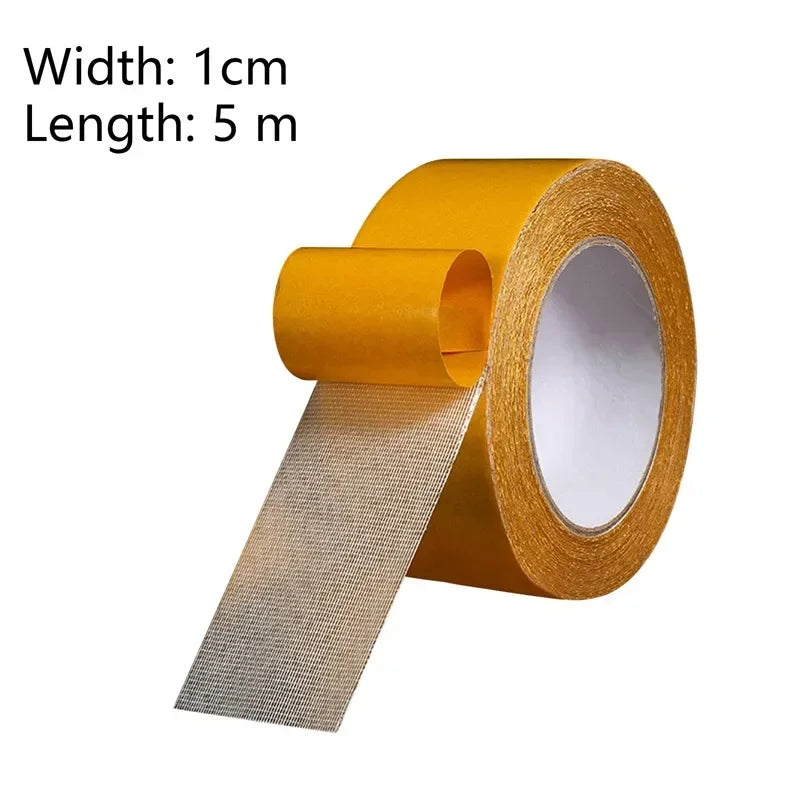 5/10/20m Strong Fixation Double Sided Tape Heavy Duty Translucent Mesh Waterproof Traceless Powerful Grid Carpet Adhesive Tape