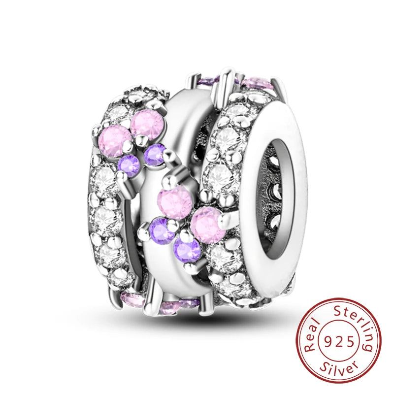 Hot Sale Charm Bead Pendant 925 Sterling Silver Firefly Love Heart Cats Dogs Sunflower Charm for Bracelet Women DIY Jewelry Gift