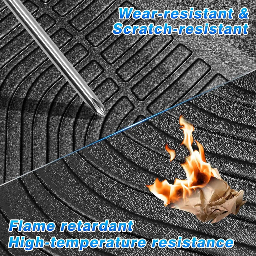 All Weather Floor Mats for Nissan Altima 2019-2026 Heavy Duty TPE Car Floor Liners with Anti-Slip Design