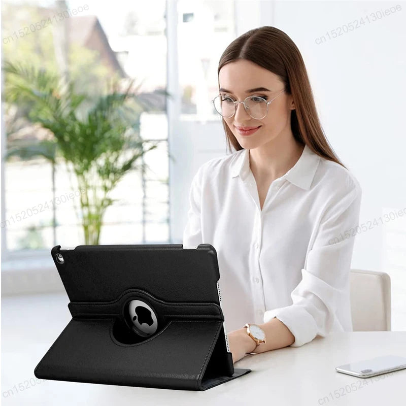 Case for IPad 9.7 2017 2018 IPad Air 2 3 4 5 iPad Pro 11" 10.2 7th 8th 9th 10 10th Gen Mini 6 7Case Rotating Stand Tablet Cover