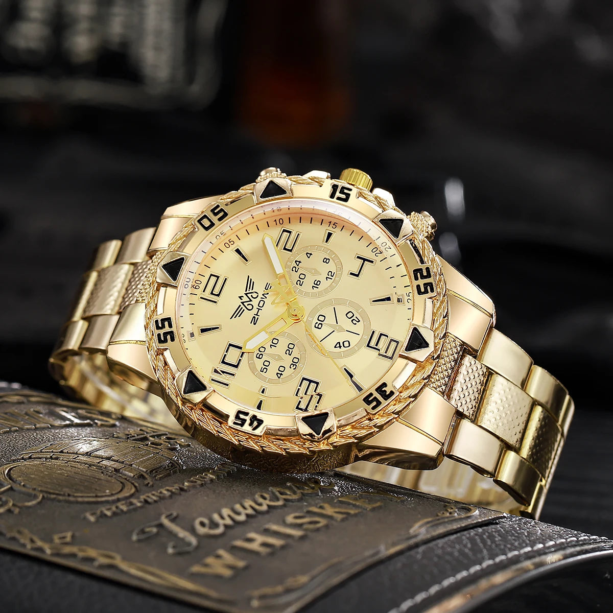 Rock Heavy Popular Big Dial Men Quartz Watches Horloges Mannen Мужские Часы Luxury Brand Men's Wristwatch Relogio Masculino Saat