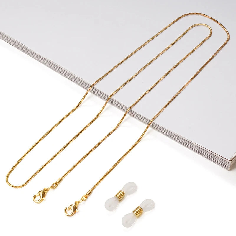 Fashion Reading Glasses Chain for Women Metal Sunglasses Cords Eyeglass Lanyard Hold Straps Eyewear Retainer