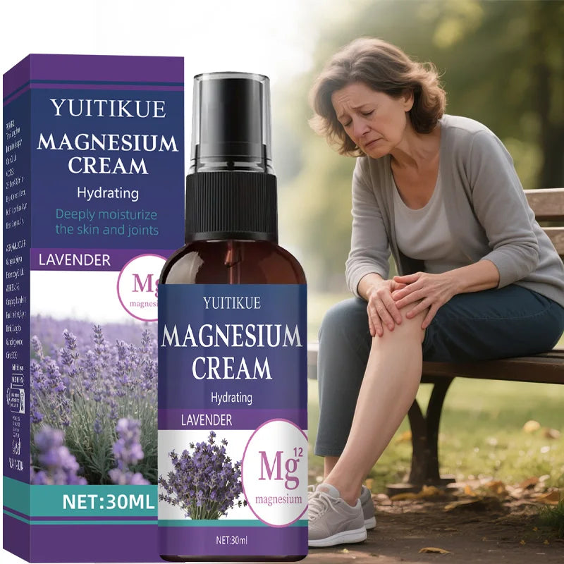 YUITIKUE Magnesium Care Spray 30ml - Joint & Muscle Soothing with Lavender, Fast Absorption, Travel Size for Active Lifestyles