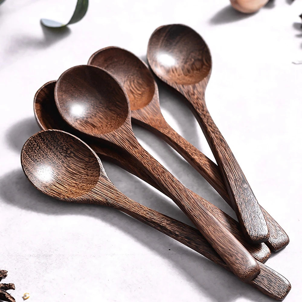 Stirring Eco Friendly Flatware Kitchen Tools Mixing Cooking Utensils Wooden Spoon Soup Spoons Coffee Spoon Tea Spoon