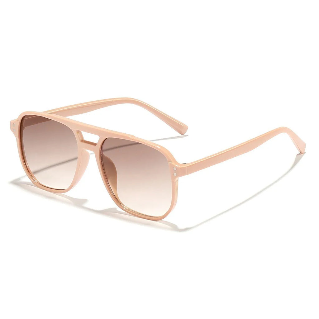 2026 New Trendy Women Sunglasses UV400 Sunshades Anti-Ultraviolet Unisex Eyeglasses Elegant Double Beam Pilot Lense8618