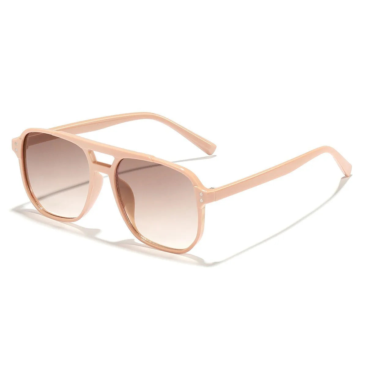 2026 New Trendy Women Sunglasses UV400 Sunshades Anti-Ultraviolet Unisex Eyeglasses Elegant Double Beam Pilot Lense8618