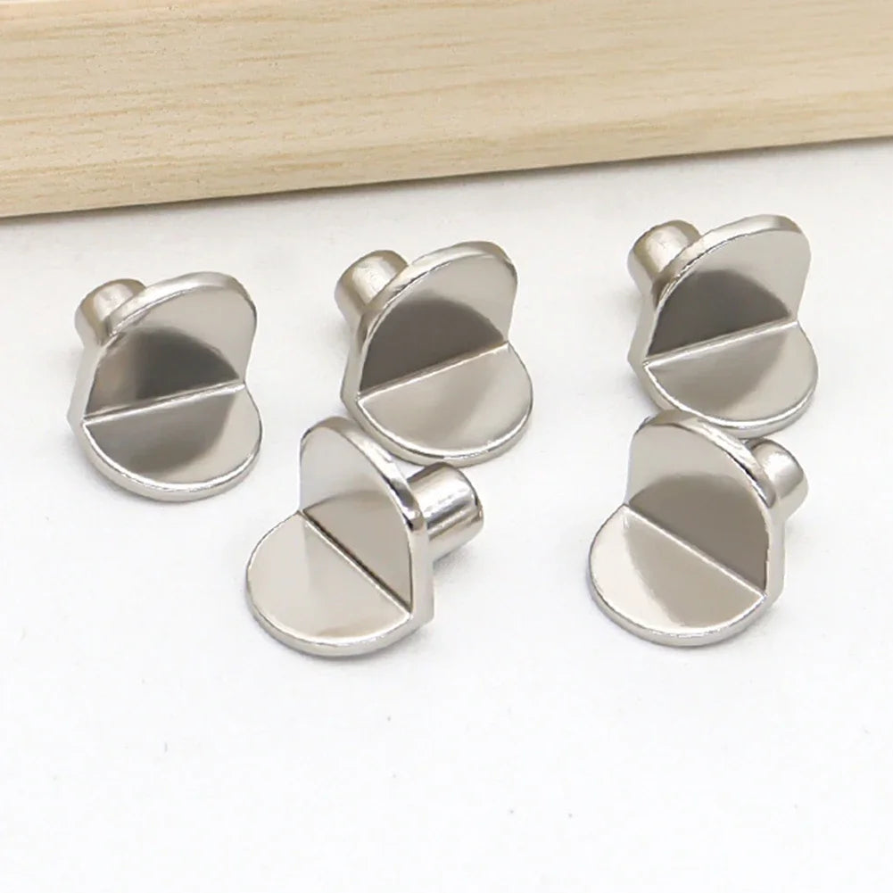 20pcs 5mm L - Shaped Shelf Support Studs: Fix Wooden/Glass Boards in Cabinets, Ideal Furniture Bracket Holders