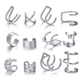 Simple Metal Geometric Butterfly Love Star Earrings Necklace Ring Fashion Jewelry Sets for Women Daily Wear Party Vacation Gifts