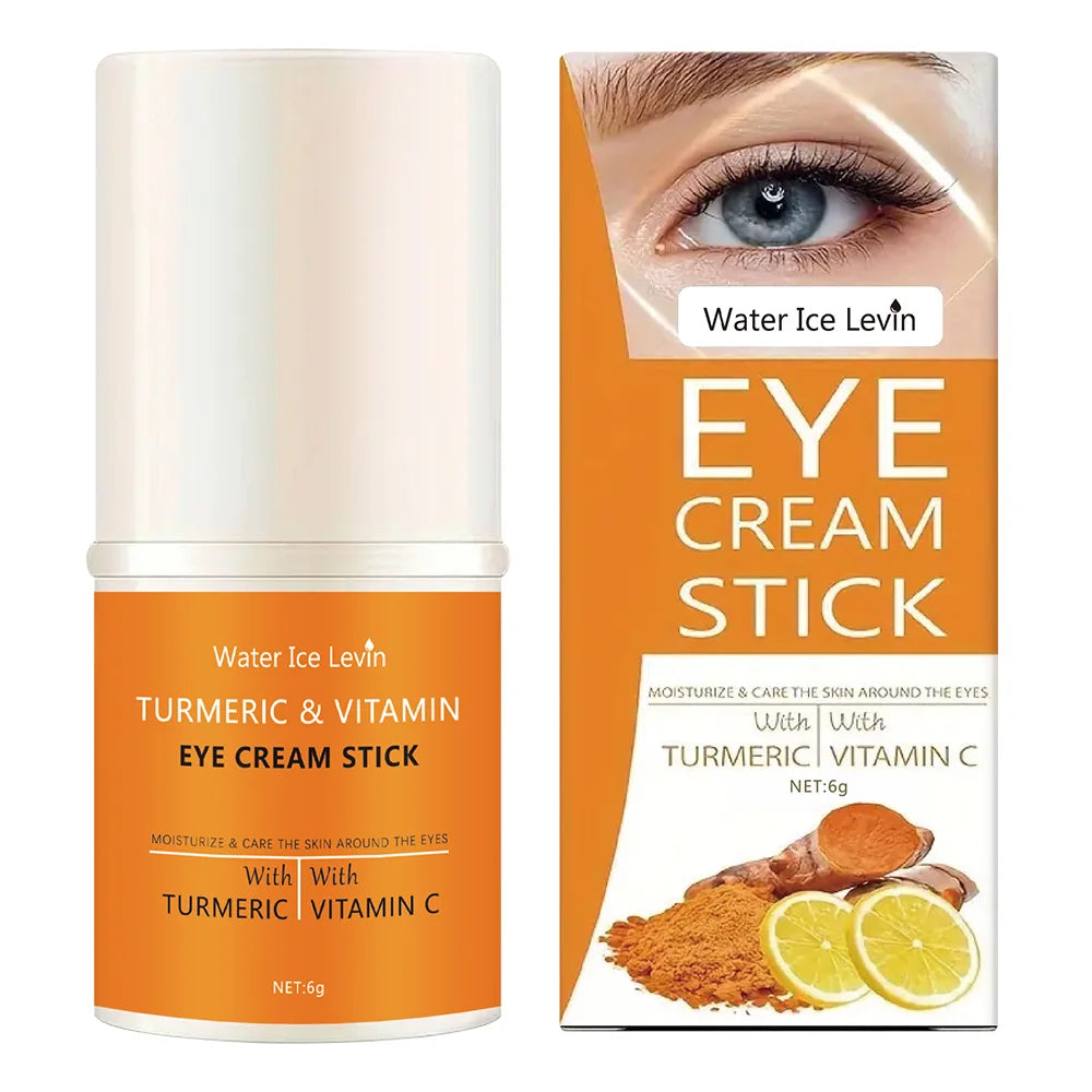 Turmeric vitamin c eye cream stick nourish skin, improve fine lines, relieve eye bags and dark circles, brighten eye skin