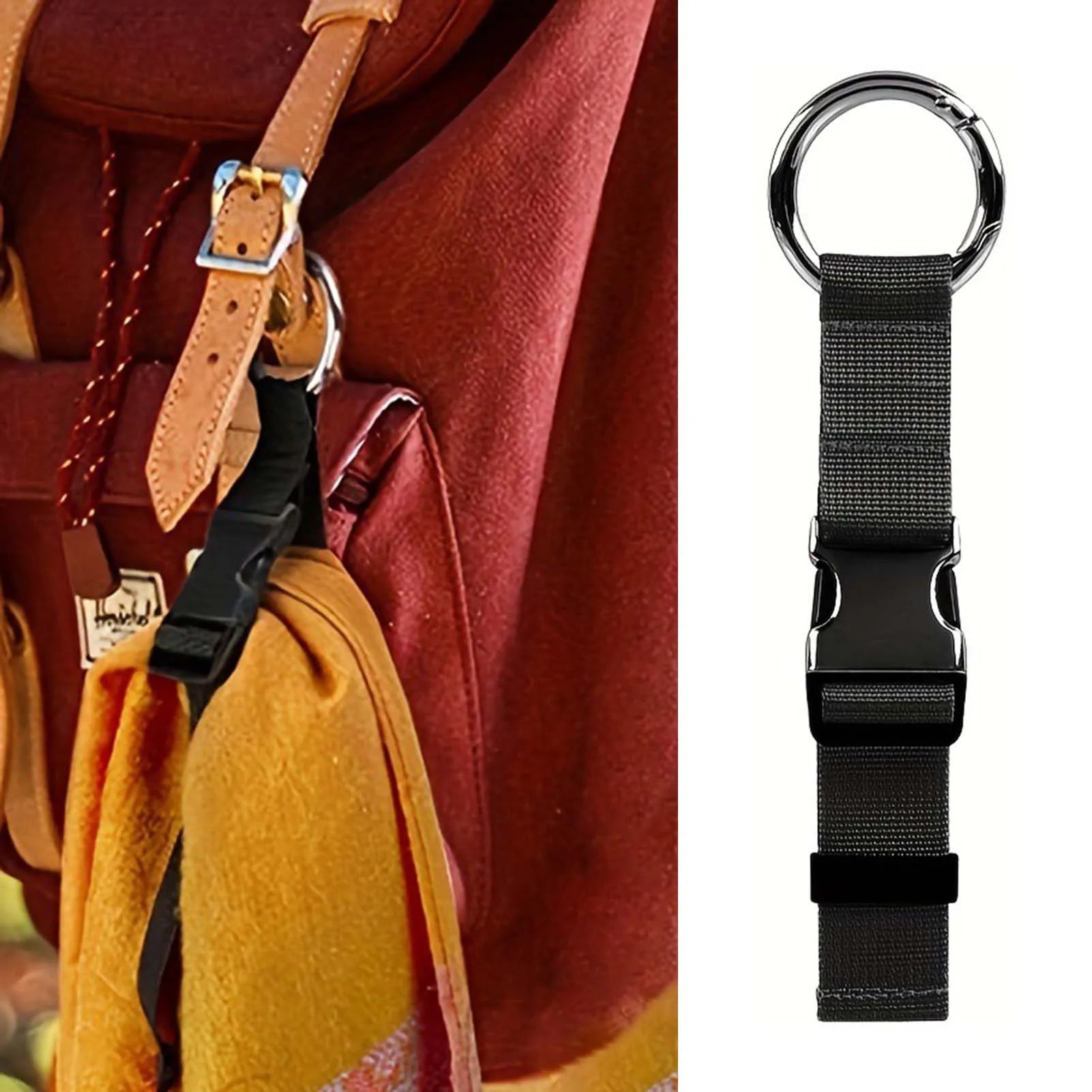 1/2/3/5 pcs Anti-theft Luggage Strap Holder with Wear-Resistant Material Release Buckle Suitable for Outdoor Hiking Cycling