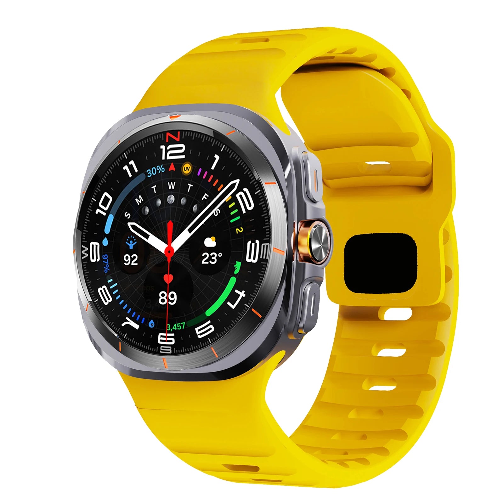 For Samsung Galaxy Watch 7 Ultra Strap 47mm Accessories correa Sport Silicone Bracelet For Samsung Galaxy Watch ultra band 47 mm