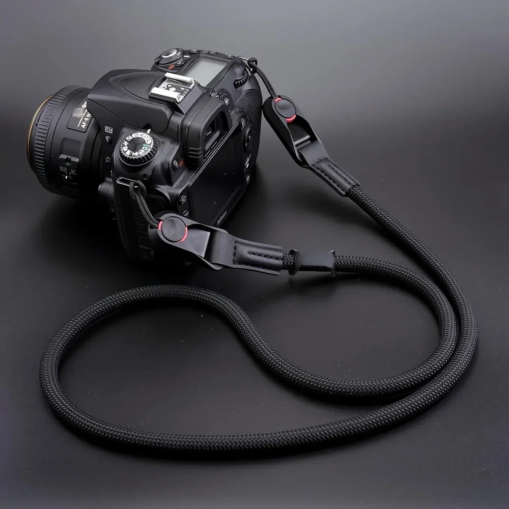Quick Release Round Rope Camera Strap Fast Detachable Shoulder Strap DSLR Mirrorless Camera Adjustable Camera Neck Strap