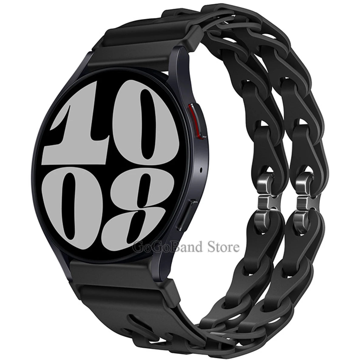 22mm 20mm Chain Strap for Samsung Galaxy Watch 7 6 5 4 6Classic Silicone Band for Huawei GT4 3Pro for Amazfit GTR 4/GTS Bracelet