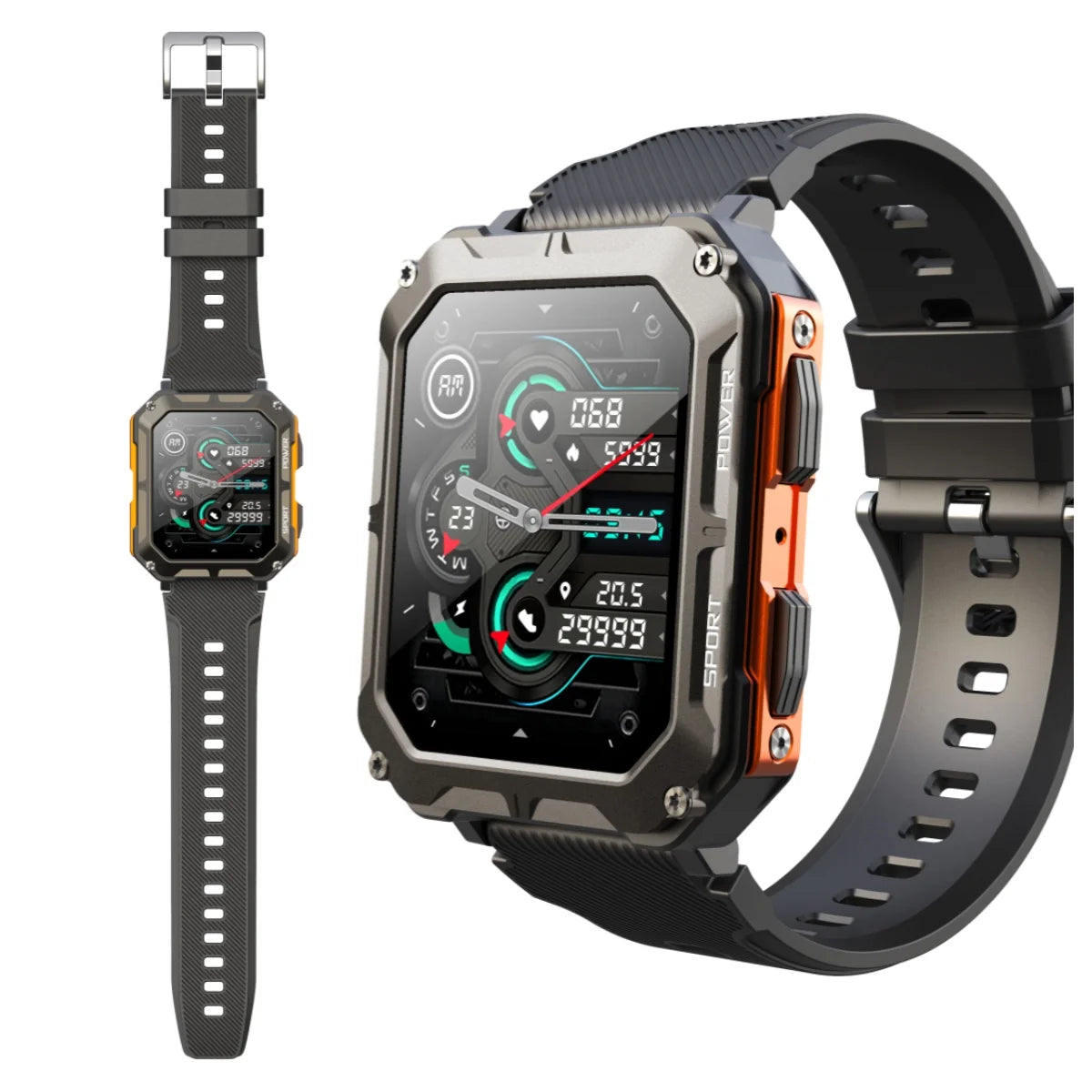 LEADOYS Ultra Smart Watch for Men Sports Tracking Sleep Monitoring Call & Message Alerts - Perfect Christmas & Halloween Gift