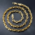 Dubai 18k Gold-plated Women's Necklace Irregularly Interwoven 0.2 Inch Wide Hip-hop Punk Party Wedding Accessory Gifts