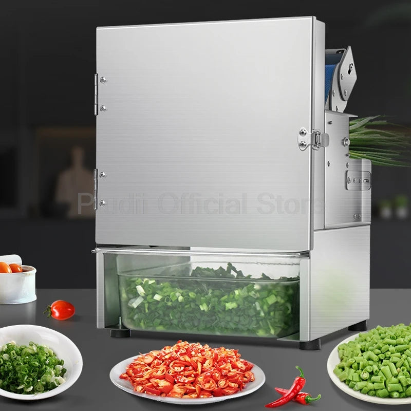 Multi-functional Vegetable Cutting Machine Canteen Commercial Cutter Leek Onion Automatic Small Slicer Pepper Ring Cutting Mach
