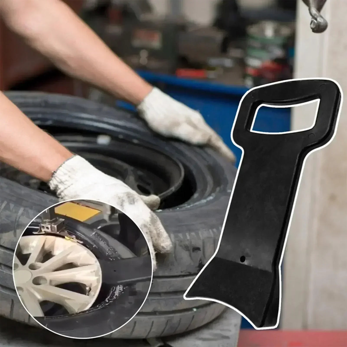 New Car Tire Demount Removal Tools Repair Center Rim Run Tyre Bead Pressing Clamp Car Tire Raking Machine Tire Changer
