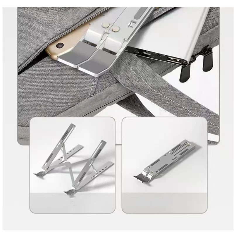 Portable Aluminum Laptop Stand Foldable Lap Top Base Notebook Support Computer Bracket For Macbook Air Pro Holder Accessories