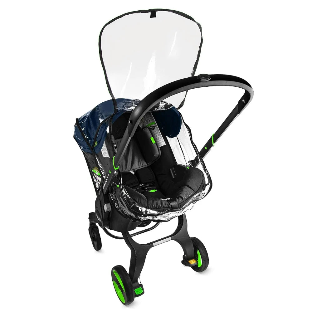 Baby Stroller 3 in 1 Raincoat Vision Rain cover Seat Cushion Sunshade Shoulder Pads For Doona & FooFoo Baby Stroller Accessories