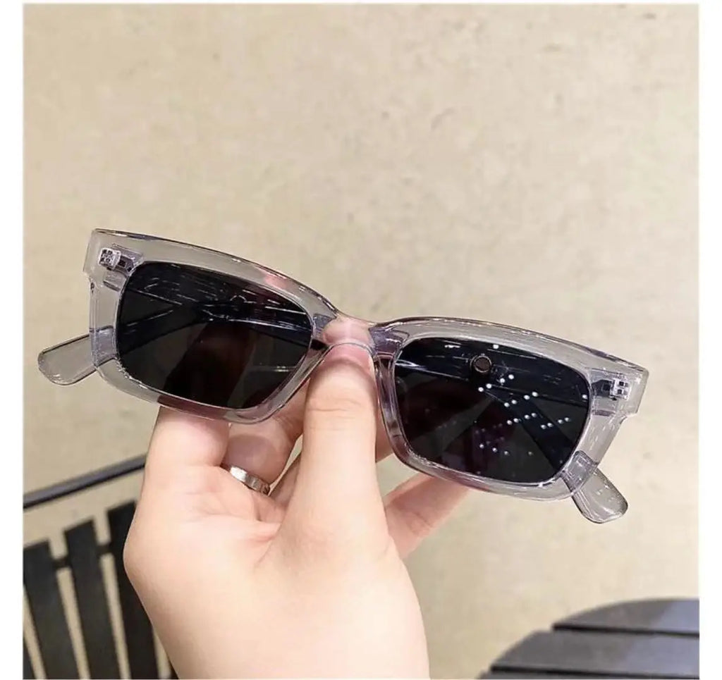 2024 New Women Rectangle Vintage Sunglasses Brand Designer Retro Points Sun Glasses Female Lady Eyeglass Cat Eye Driver Goggles