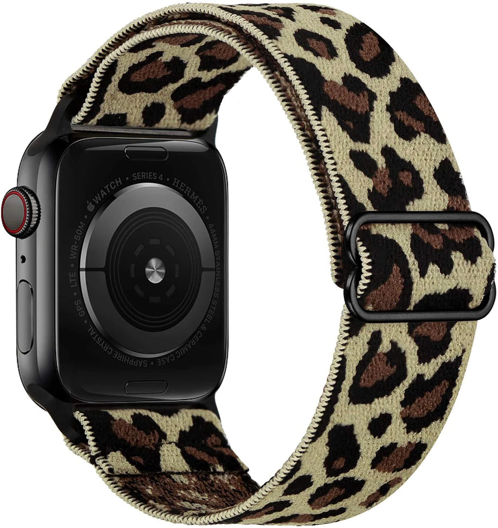 Scrunchie Strap for Apple Watch Band 45mm 44mm 40mm 41mm Adjustable Nylon Bracelet iWatch Series Ultra 3 4 5 SE 6 7 8 9 10 11