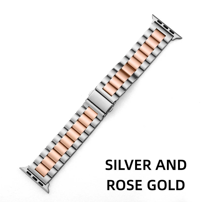 Stainless steel Strap For Apple Watch band UItra 49mm 9 8 7 45mm 41mm metal belt on Iwatch series 6 5 4 SE 3 44mm 42mm 40mm 38mm