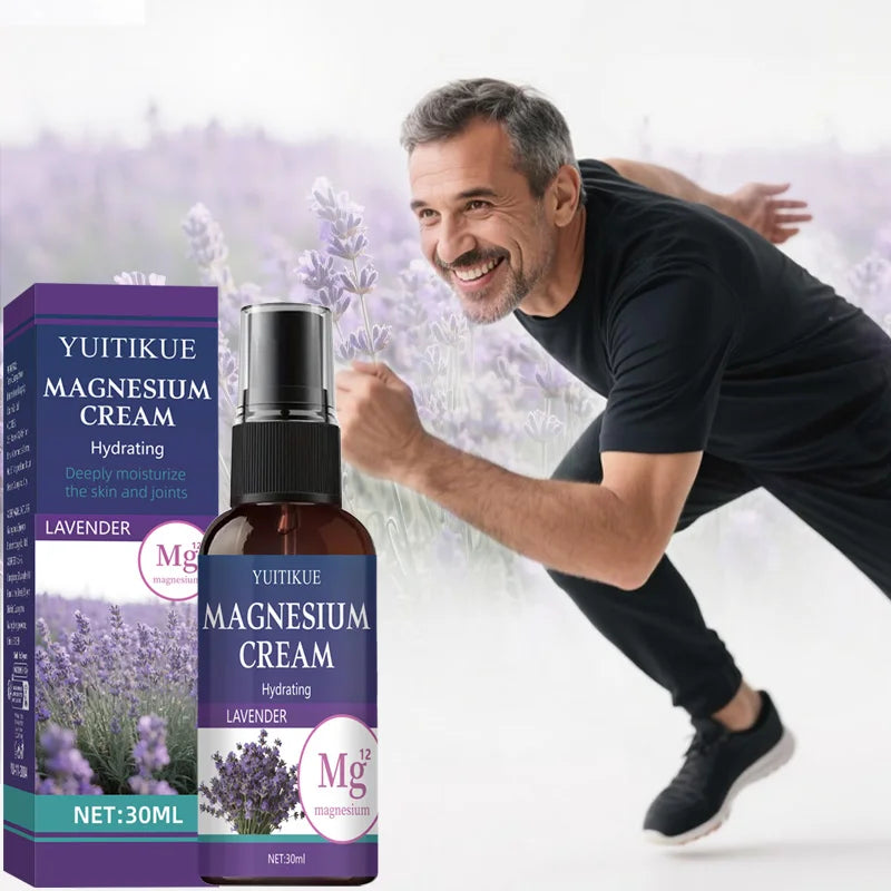 YUITIKUE Magnesium Care Spray 30ml - Joint & Muscle Soothing with Lavender, Fast Absorption, Travel Size for Active Lifestyles