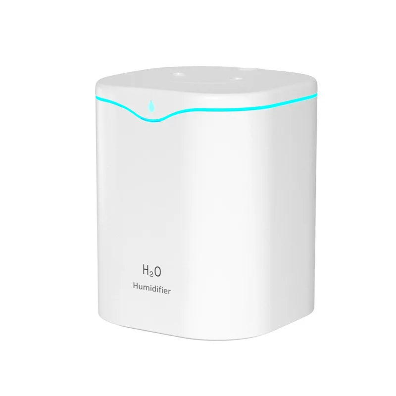 2000ML USB Air Humidifier Large Capacity Home Office Double Spray Port Essential Oil Diffuser Aroma Humificador Mist Fogger