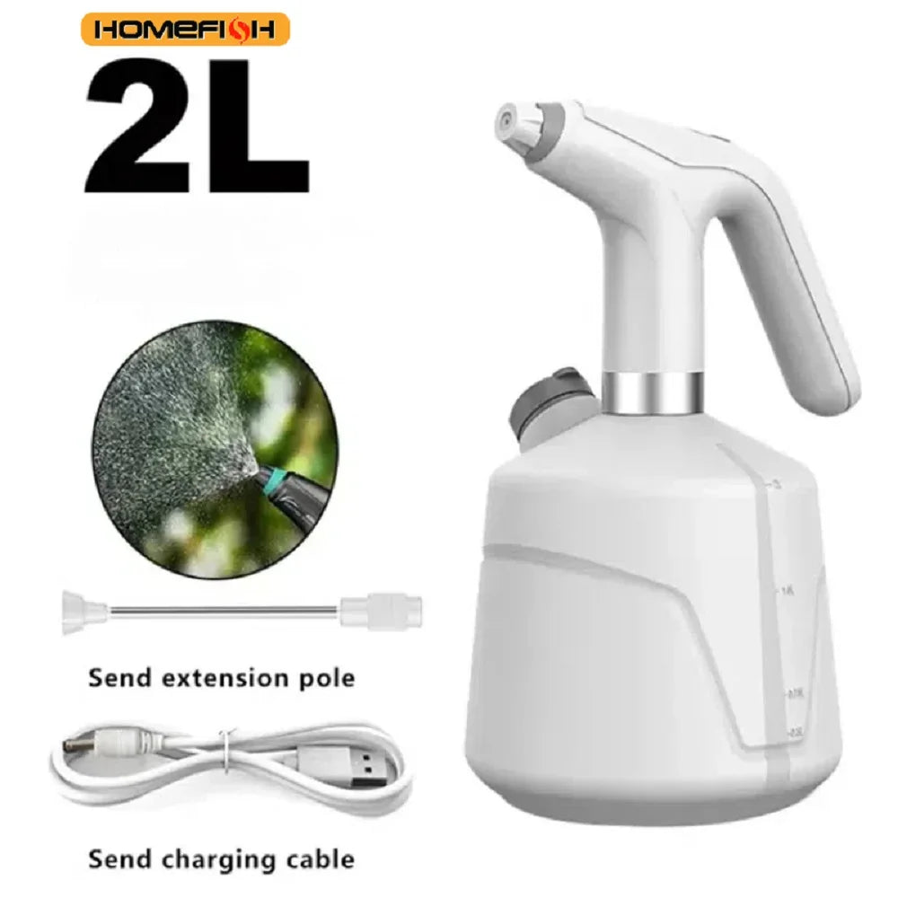 HOMEFISH 2L Electric Watering Can Automatic Garden Irrigation Tool for Household Agricultural Spray Disinfection
