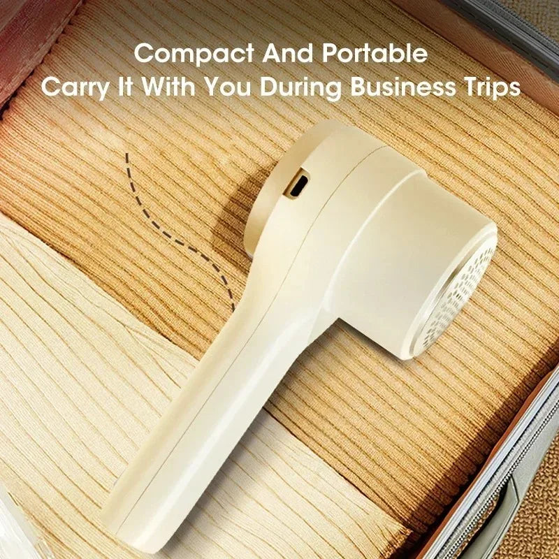Rechargeable Portable Electric Lint Remover Pellet Fluff Hairball Shaver for Clothing