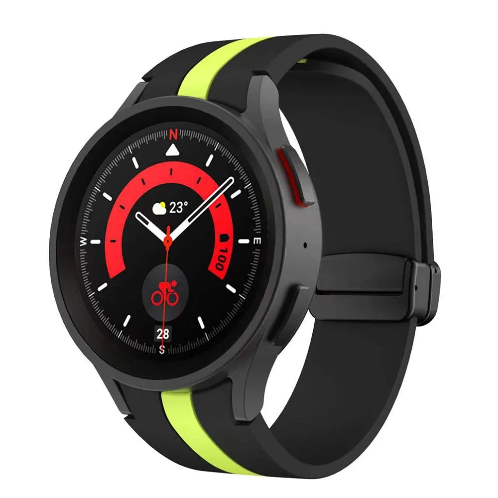 Silicone Strap for Samsung Galaxy Watch 5 Pro 45mm Galaxy Watch 6 5 4 44mm 40mm Magnetic Buckle Band For Watch 6 Classic 43 47mm