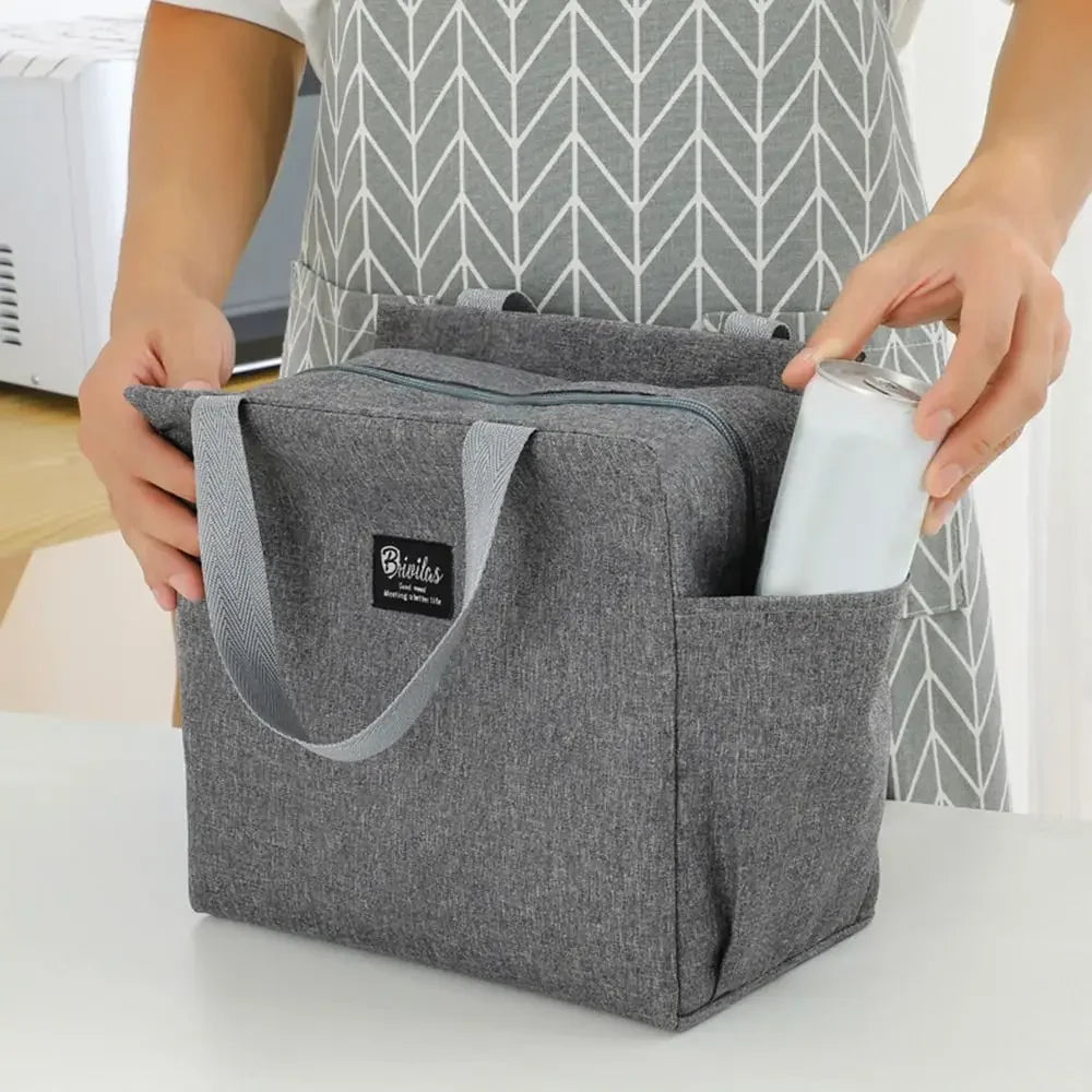 Multifunctional Zipper Thermal Lunch Bags For Women Large Capacity Waterproof Portable Cooler Bag Box Insulated Picnic Food Bag