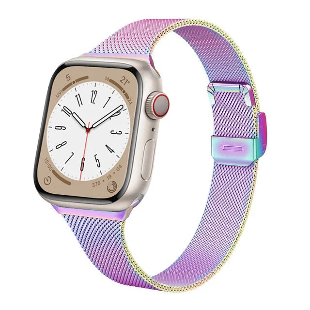 Milanese Strap for Apple Watch 44mm 40mm 45mm 41mm 46mm 42mm 38 49mm Metal Bracelet iWatch Series 11 10 Ultra 9 8 7 6 5 SE3 band