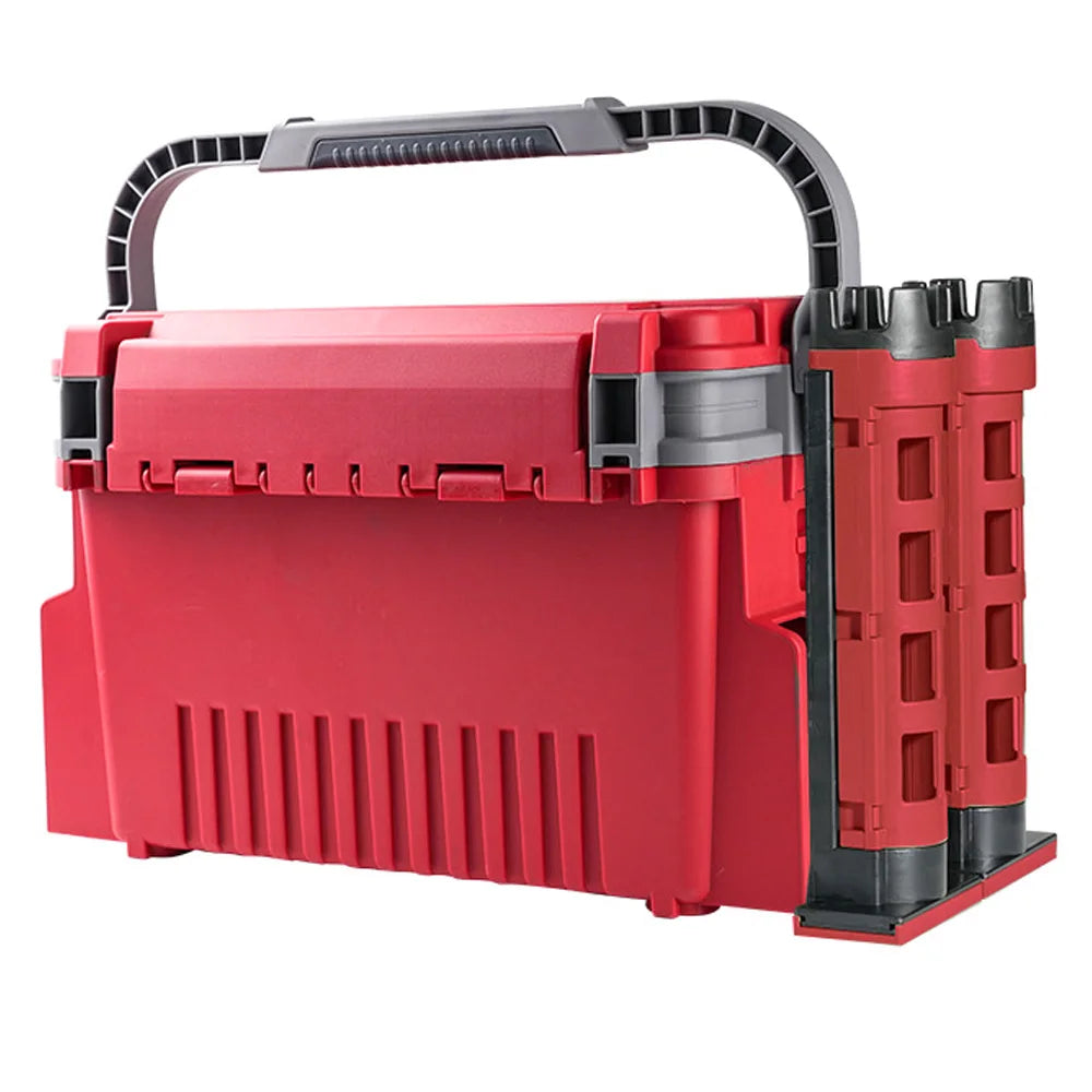 Large Fishing Tackle Box Multifunction Capacity Stand Rod Holder Cup Holder High Quality Plastic Egi Box Fishing Box