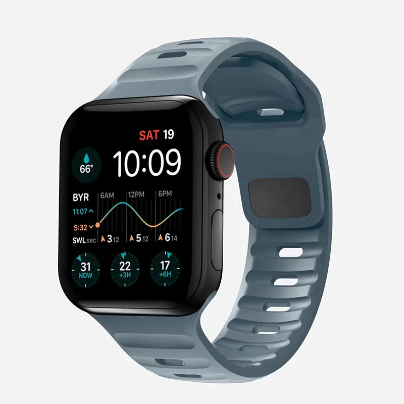 Sport Band For Apple Watch Ultra 9 8 7 6 SE 5 Soft Silicone Lightweight Bracelet Strap For iWatch 38MM 40MM 42MM 44MM 45MM 49MM