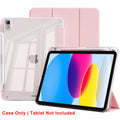 Clear Crystal Tablet Case With Pen Slot For iPad 10th 11th Gen A16 2025 2022 11'' 10.9'' PU Leather Flip Magnetic Stand Cases
