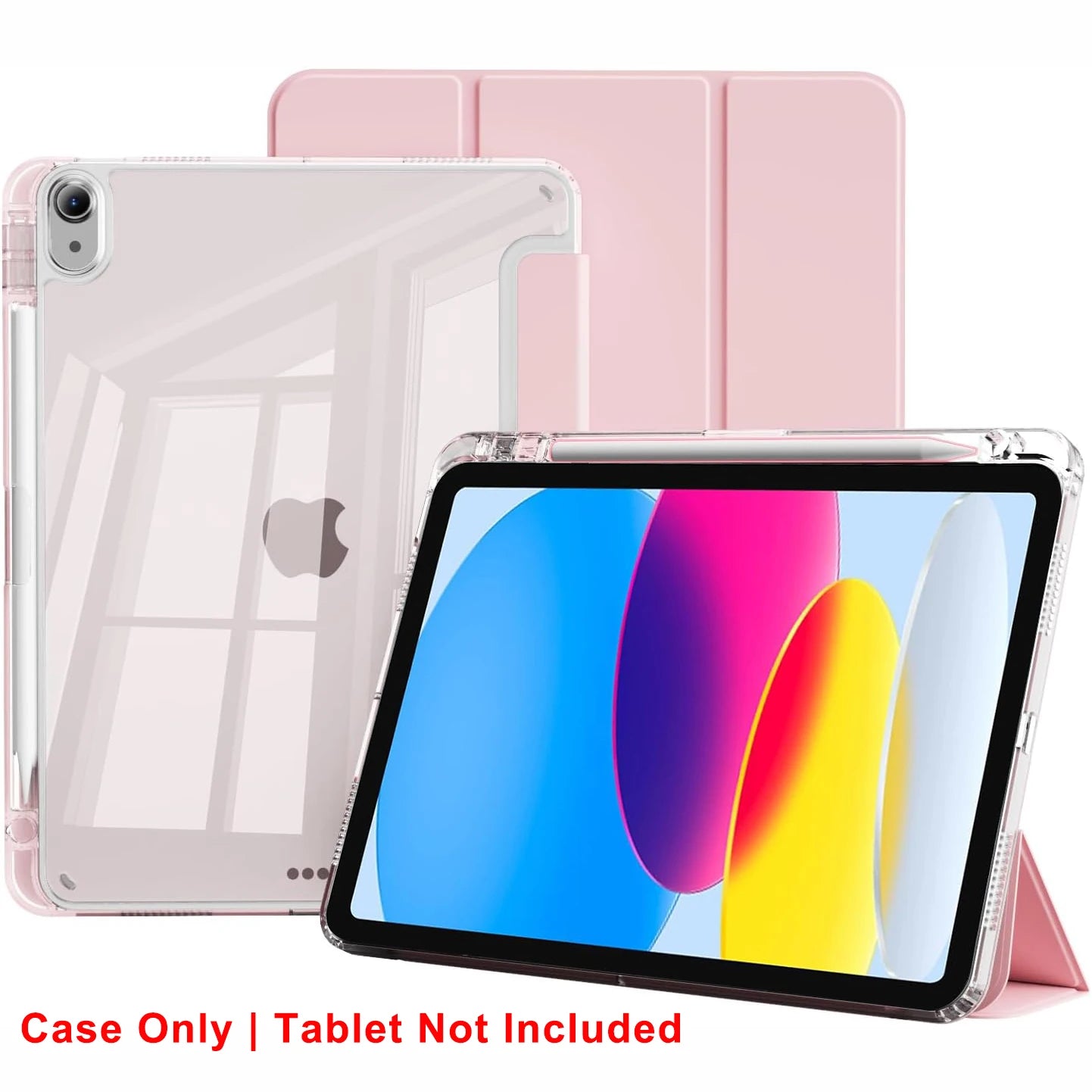 Clear Crystal Tablet Case With Pen Slot For iPad 10th 11th Gen A16 2025 2022 11'' 10.9'' PU Leather Flip Magnetic Stand Cases