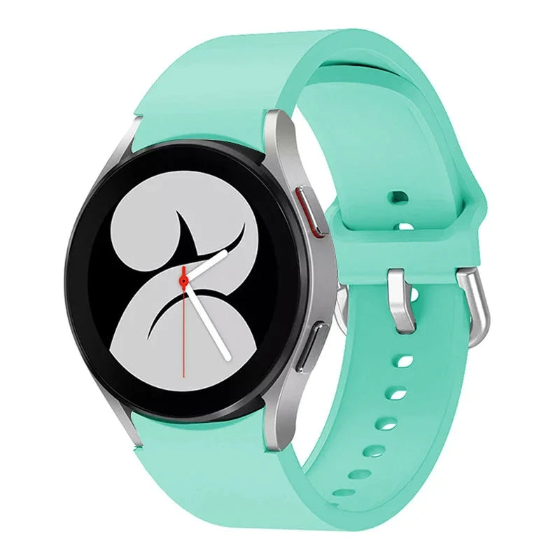 No Gap Silicone Strap For Samsung Galaxy Watch 6/4 Classic 47mm/43mm 5 Pro 45mm Bracelet Band For Galaxy Watch 7/6/5/4 40mm 42mm
