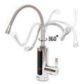 360° Rotation Electric Faucet Heater For Instant Hot Water 3KW with LCD Display for Energy Saving