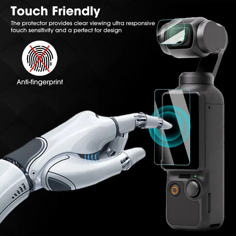 Tempered Glass Flim for DJI OSMO Pocket 4 3 Screen Protector Anti-Scratch Lens Protective Cover for DJI Pocket 3 4 Accessories